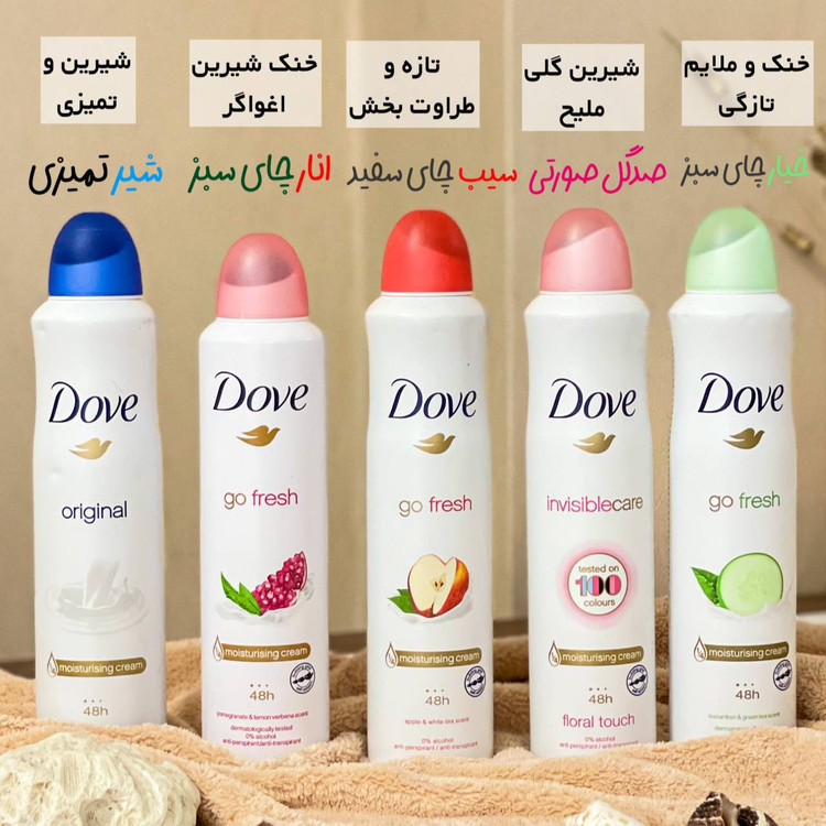 اسپری بدن ضدتعریق داو اورجینال حجم 250میل