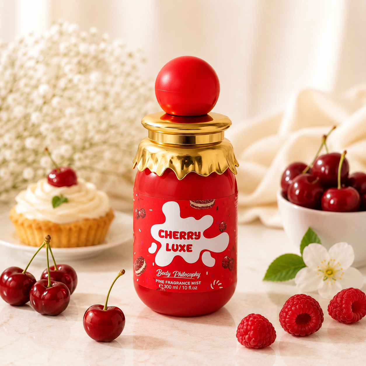 بادی میست چری لوکس 300میل CHERRy Luxe