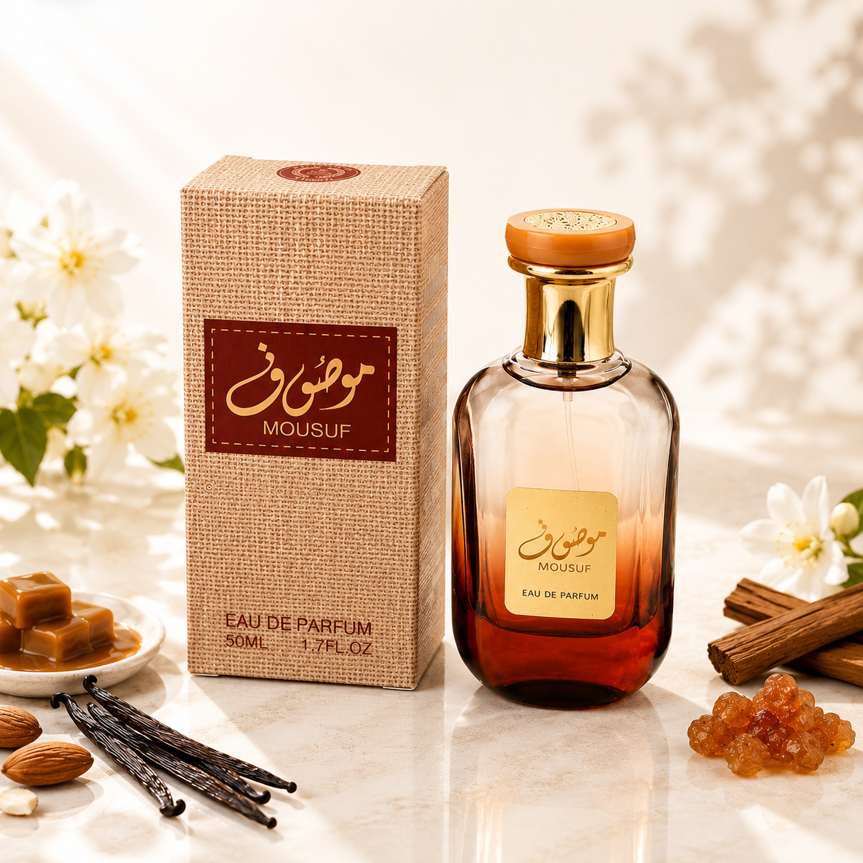 عطر موصوف قهوه ای 50میل ارض الزعفران